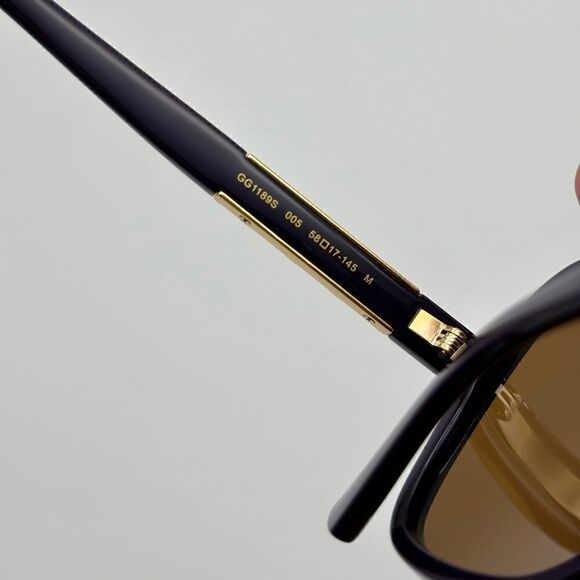GUCCI Sunglasses GG1189S 005 Violet/Brown Women NEW main image 5